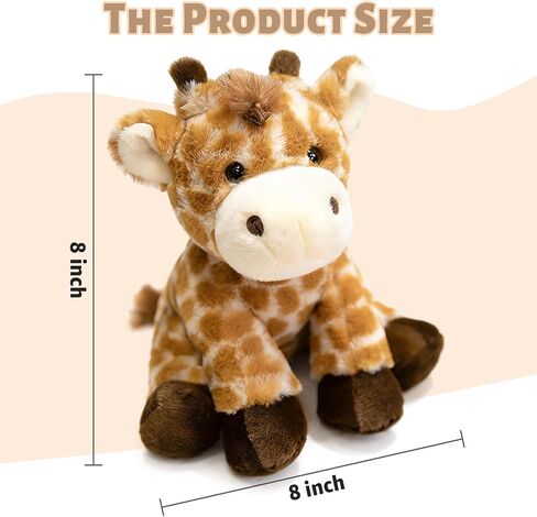 Ditucu Giraffe Stuffed Animal 8 inch Cute Realistic Plush Toys Ultra Soft Plushies Gifts for Kids in Saudi Arabia