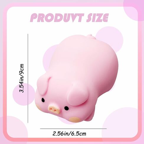 Pig Squishies Squeeze Toys, Soft Stress Relief Fidget Animal Toy for Kids Adults Squishys Gifts Decoration in Saudi Arabia