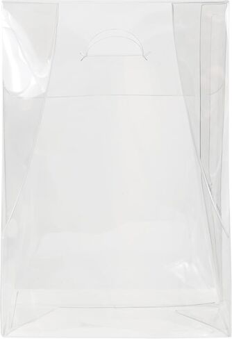 Hampton Distribution 12 Pack Clear Favor Boxes, 4 x 2 x 6 Inches, Transparent Plastic Gift Boxes For Wedding, Baby Shower, Chocolate, Cookies, Candy, Treats in Saudi Arabia