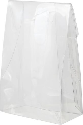 Hampton Distribution 12 Pack Clear Favor Boxes, 4 x 2 x 6 Inches, Transparent Plastic Gift Boxes For Wedding, Baby Shower, Chocolate, Cookies, Candy, Treats in Saudi Arabia
