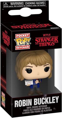 Funko Pop! Keychain: Stranger Things - Robin Buckley - Stranger Things Novelty Keyring - Collectable Mini Figure - Stocking Filler - Gift Idea - Official Merchandise - TV Fans - Backpack Decor in Saudi Arabia