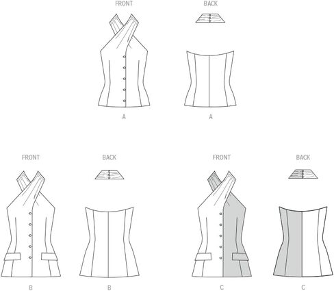 McCall's M8579K5 Misses' Vest Style Halter Top Sewing Pattern Packet, Design Code M8579, Sizes 8-10-12-14-16 in Saudi Arabia
