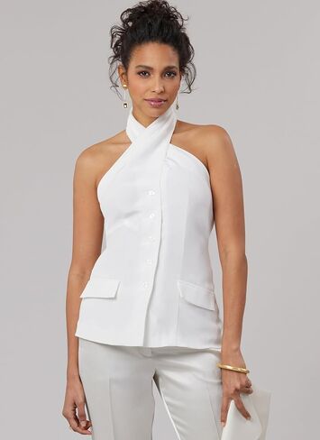 McCall's M8579K5 Misses' Vest Style Halter Top Sewing Pattern Packet, Design Code M8579, Sizes 8-10-12-14-16 in Saudi Arabia