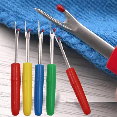 4PCS Plastic Handle Sewing Tool and Repair-Kits Travel Craft Tools Sewing Accessoriess Beginners,9cm in Length,Yellow Blue Red Green in Saudi Arabia