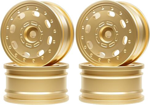 عجلات نحاسية OGRC 24 جرام عجلات 0.7 بوصة 1/30 RC للزاحف المحوري SCX30 (8 أذرع) in Saudi Arabia