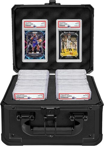 صندوق تخزين البطاقات المتدرجة، حافظة بطاقات متدرجة من PSA للبطاقات المتدرجة، البطاقات الرياضية، حامل حافظة بطاقات تجارة البيسبول يناسب PSA، CSG، BGS in Kuwait