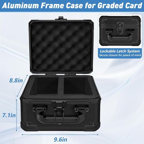 صندوق تخزين البطاقات المتدرجة، حافظة بطاقات متدرجة من PSA للبطاقات المتدرجة، البطاقات الرياضية، حامل حافظة بطاقات تجارة البيسبول يناسب PSA، CSG، BGS in Kuwait