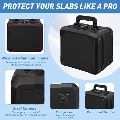 صندوق تخزين البطاقات المتدرجة، حافظة بطاقات متدرجة من PSA للبطاقات المتدرجة، البطاقات الرياضية، حامل حافظة بطاقات تجارة البيسبول يناسب PSA، CSG، BGS in Kuwait