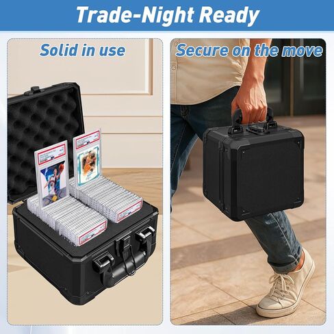 صندوق تخزين البطاقات المتدرجة، حافظة بطاقات متدرجة من PSA للبطاقات المتدرجة، البطاقات الرياضية، حامل حافظة بطاقات تجارة البيسبول يناسب PSA، CSG، BGS in Kuwait