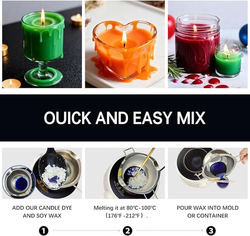 Candle Dye for Candle Making -16 Colors Candle Making Supplies for Soy Candle Making Kits DIY Candle Wax, Highly Concentrated Candle Chips Colors in Saudi Arabia