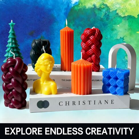 Candle Dye for Candle Making -16 Colors Candle Making Supplies for Soy Candle Making Kits DIY Candle Wax, Highly Concentrated Candle Chips Colors in Saudi Arabia