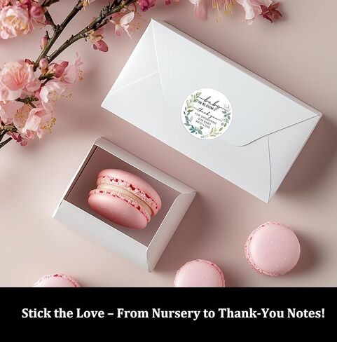 120 x Baby in Bloom Stickers – Wildflower Baby Shower Favor Labels for Party Bags and Gifts – Round Floral Thank You Stickers – 1.6 Inch (Baby) in Saudi Arabia