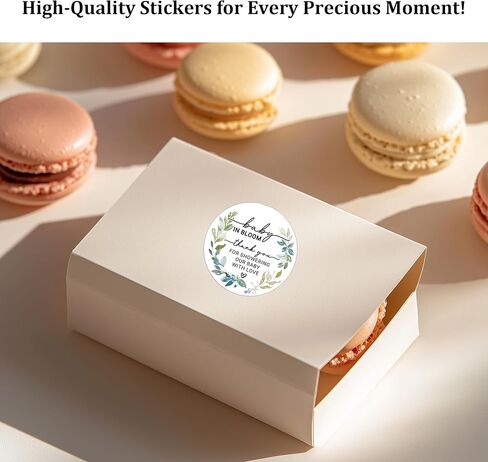 120 x Baby in Bloom Stickers – Wildflower Baby Shower Favor Labels for Party Bags and Gifts – Round Floral Thank You Stickers – 1.6 Inch (Baby) in Saudi Arabia