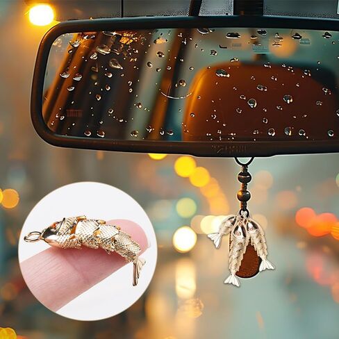 SaiDian 3Pcs Koi Gold Fish Pendant 3D Fish Charms Gold Plated Sea Animal Pendants for DIY Ocean-Themed Jewelry Making for Bracelets Necklaces Earrings Fun Crafting Accessories in Saudi Arabia