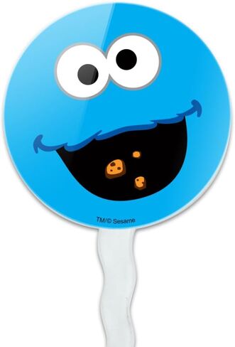 مجموعة تزيين أغطية الكب كيك بوجه كوكي مونستر من سيسامي ستريت مكونة من 6 قطع in Kuwait