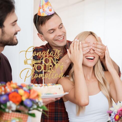 تهانينا على زينة الكعكة الترويجية الخاصة بك، ديكور كعكة الترويج الوظيفي، انظر إلى حصولك على ترقية، تهانينا شركة الترويج للوداع/الذهاب بعيدًا عن زينة الحفلات in Saudi Arabia
