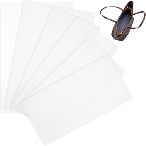 BENECREAT 9Pcs 3 Styles Plastic Rectangle Handbag Base Shaper, White Bag Bottom Stiffener, Bottom Insert for Purse, Handbag, Tote Bag, Backpack, Craft DIY Accessories, 1.2mm Thick in Saudi Arabia