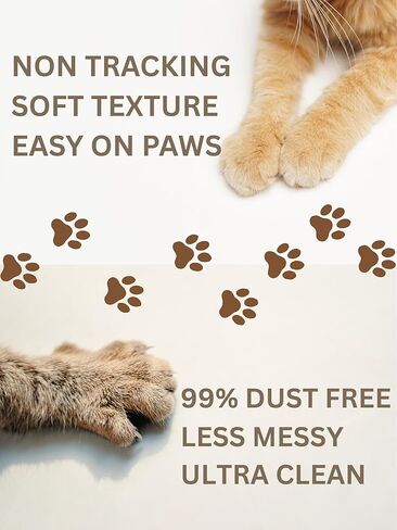 Plant-Based Bamboo Fiber Cat Litter, Green & Eco Friendly, Flushable & Resealable, Dust Free, Instant Clumping, Odor Control - Multiple Packs (2 Packs) in Saudi Arabia
