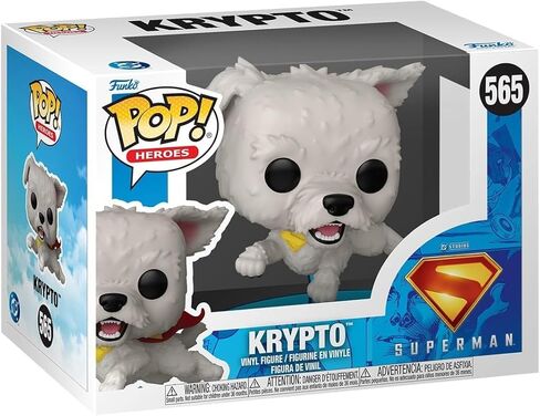 POP DC: Superman 2025 - Krypto #565 Funko Vinyl Figure (مرفق مع حافظة حماية صندوقية متوافقة)، متعدد الألوان، 3.75 بوصة in Kuwait