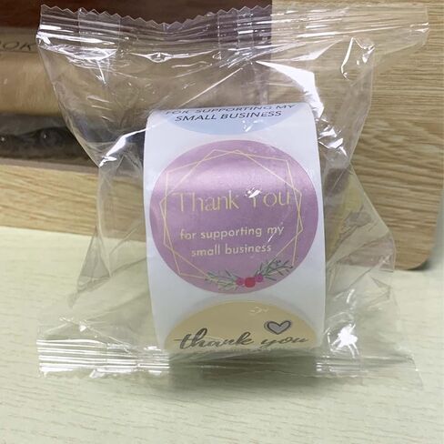 500pcs Thank You Stickers Small Business - Thank You for Supporting My Small Business Stickers Labels for Envelopes, Bubble Mailers and Gift Bags Packaging in Saudi Arabia