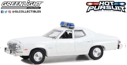 Greenlight 43013L Hot Pursuit - 1977-78 Dodge Monaco Police Cruiser- White 1:64 Scale Diecast with Lightbar in Saudi Arabia