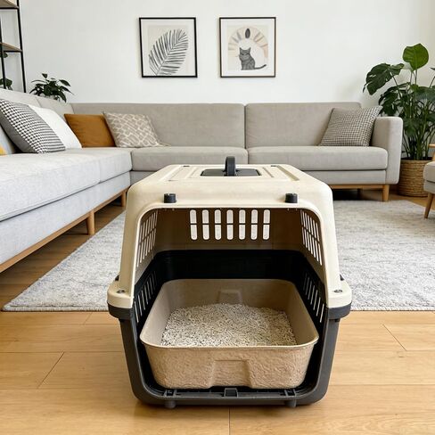 6 عبوات من صناديق فضلات القطط الكبيرة للاستعمال مرة واحدة، صندوق فضلات السفر للقطط، صندوق فضلات محمول للسكن المؤقت، صناديق فضلات للتحكم في الرائحة للقطط والهامستر وخنزير غينيا والأرنب in Kuwait