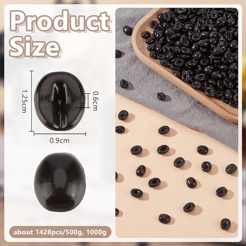 OLYCRAFT 1000g Artificial Coffee Beans 2856Pcs Fake Coffee Beans Decorations Bulk Simulation Fake Coffees Bean Mini PVC Artificial Coffees Bean for Home Kitchen Shop Cabinet Display Decor in Saudi Arabia