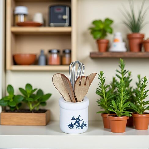 1Set 1/12 Miniature Kitchen Utensils Dollhouse Decoration Accessories, DIY Micro Landscaping Decor in Saudi Arabia