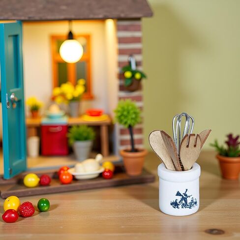 1Set 1/12 Miniature Kitchen Utensils Dollhouse Decoration Accessories, DIY Micro Landscaping Decor in Saudi Arabia