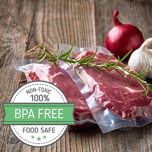 أكياس مانعة للتسرب - أكياس من الدرجة التجارية - تعمل مع Sous Vide - خالية من مادة BPA - أكياس سعة 100 لتر مقاس 8 × 12 بوصة in Kuwait