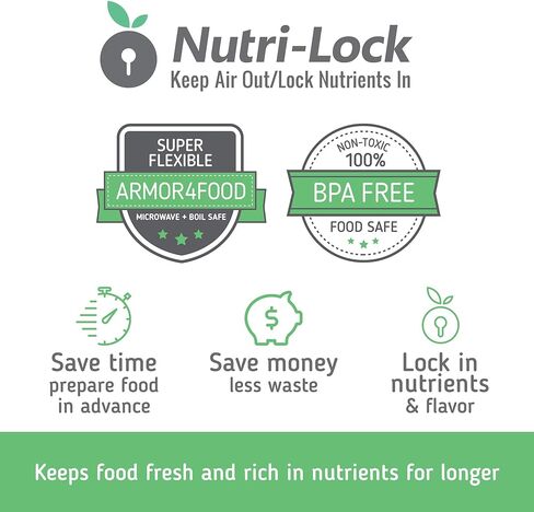 أكياس مانعة للتسرب - أكياس من الدرجة التجارية - تعمل مع Sous Vide - خالية من مادة BPA - أكياس سعة 100 لتر مقاس 8 × 12 بوصة in Kuwait