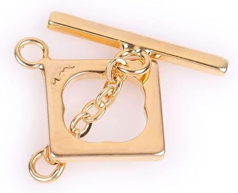 JOE FOREMAN Yellow 14K Gold Filled Toggle Jewelry Clasp for DIY Jewelry Craft Making Necklace Bracelets Supplies (15mm) in Saudi Arabia