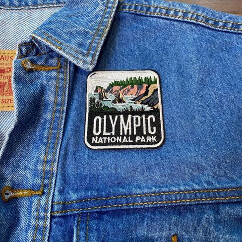 EMBROBOF Olympic National Park Patch – 3 inches, Cool National Park Patches Collection – Iron On/Sew On Embroidered Travel Patches for Backpacks in Saudi Arabia