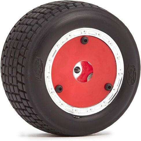 قطع غيار السيارات طراز R/C، مقياس 1/16 1/18، مجموعة عجلات الإطارات لسباق Losi Racing Losi Mini 8ight F1، قطعتان من العجلات الحمراء in Saudi Arabia