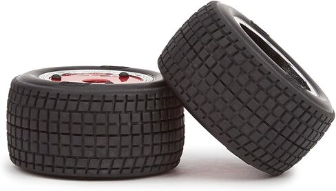 قطع غيار السيارات طراز R/C، مقياس 1/16 1/18، مجموعة عجلات الإطارات لسباق Losi Racing Losi Mini 8ight F1، قطعتان من العجلات الحمراء in Saudi Arabia