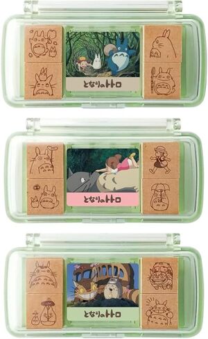 -2024 Ver.- Studio Ghibli Stamps 3 Japanese Hanko Assortment Set SGM-013/SGM-014/SGM-015 Mini Stamp in Saudi Arabia