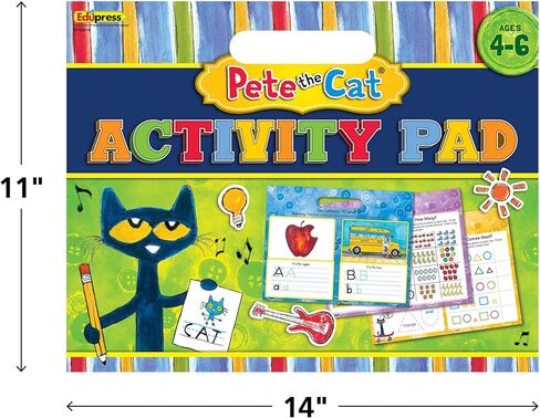 Edupress Pete The Cat Activity Pad (EP62018) Medium in Saudi Arabia