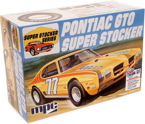 Round 2 MPC Pontiac GTO Super Stocker 1:25 Plastic Model Kit, Chrome (MPC939M) in Saudi Arabia