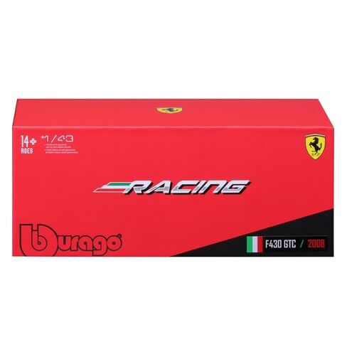 Bburago B18-36303 1:43 فيراري ريسينغ F430 GT2 2008، أحمر #97 in Saudi Arabia