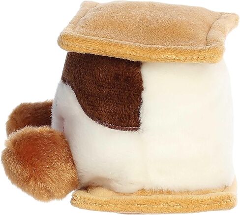 Aurora® Adorable Palm Pals™ Fudgey Heart S'More™ Stuffed Animal - Pocket-Sized Play - Collectable Fun - Brown 5 Inches in Saudi Arabia