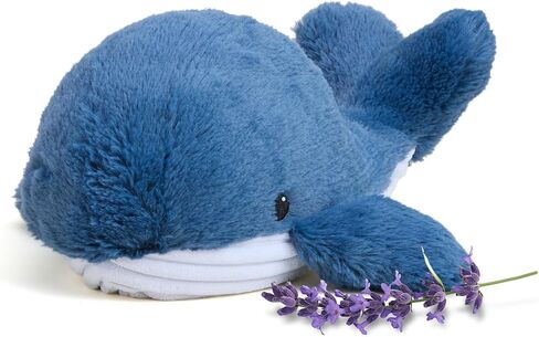 warmies Microwavable & Weighted Stuffed Animals, Whale - Heated Stuffed Animal Plushie for Warmth & Comfort - Cute Soft Plush Toys for Adults & Children (Boys, Girls, Babies & Toddlers) in Saudi Arabia