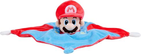 My Mario Baby Security Blanket with Rattle – 10x10 Inch Plush DouDou Snuggle Cloth with Soft Mario Head in Kuwait
