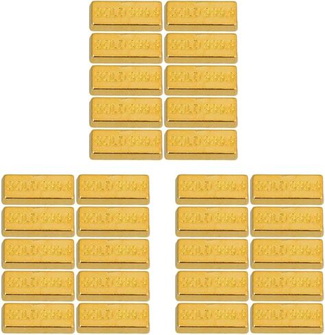 30 PCS Dollhouse Mini Mini Model Mini Fake Gold Brick Mini Gold Fake, in Saudi Arabia