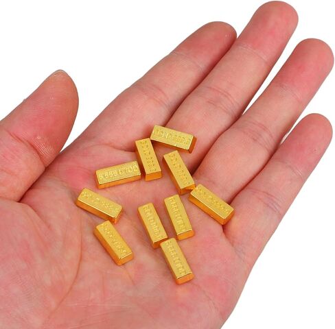 30 PCS Dollhouse Mini Mini Model Mini Fake Gold Brick Mini Gold Fake, in Saudi Arabia