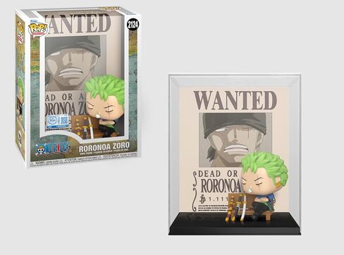 ملصق Funko One Piece Roronoa Zoro Wanted Pop حصريًا من الفينيل 2124 in Kuwait