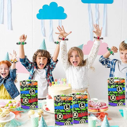 ldcx 30 قطعة زينة حفلات النينجا الأشياء الجيدة أكياس هدايا الحلوى للسلاحف لصالح حفلات الحلوى أكياس الحلوى الجيدة مع التسوق لحفلات أعياد الميلاد وحفلات الزفاف وحفلات استقبال المولود الجديد in Kuwait