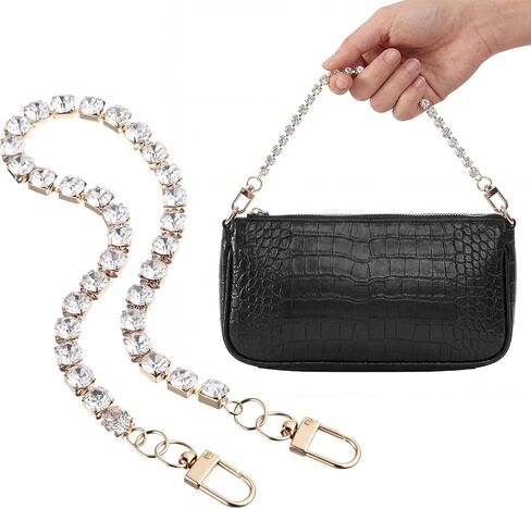 Hinly Bag Chain Charms 13.4 Inch Silver Vintage Purse Charms Strap Chain Replacement Accessories for Women's Crossbody Shoulder Wallet Purses Handbags Decoration in Saudi Arabia