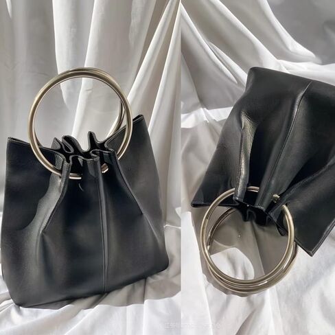 8 Pcs Metal Ring Bag Handle, 4.33 Inch Round Replacement Purse Handles for Handbag Hardware DIY Making, 3 Colors in Kuwait