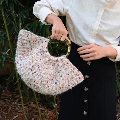 8 Pcs Metal Ring Bag Handle, 4.33 Inch Round Replacement Purse Handles for Handbag Hardware DIY Making, 3 Colors in Kuwait