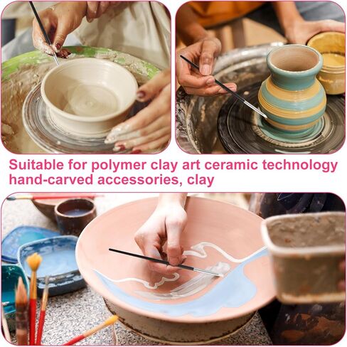 5PCS Professional Silicone Rubber Tip Paint Pens Brushes, Silicone Paint Brush, Flexible Clay Sculpting Tools, Color Shapers Brushes for Handicraft, Carving, Pottery, Drawing and Nail Design in Saudi Arabia